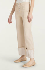 Women Cuffed Benji Pant Khaki