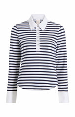Women Striped Jaden Top Navy/White