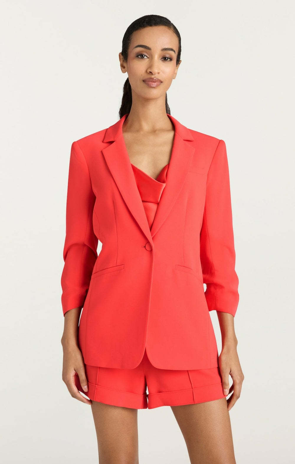 Women Crepe Khloe Blazer Cherry Lemon