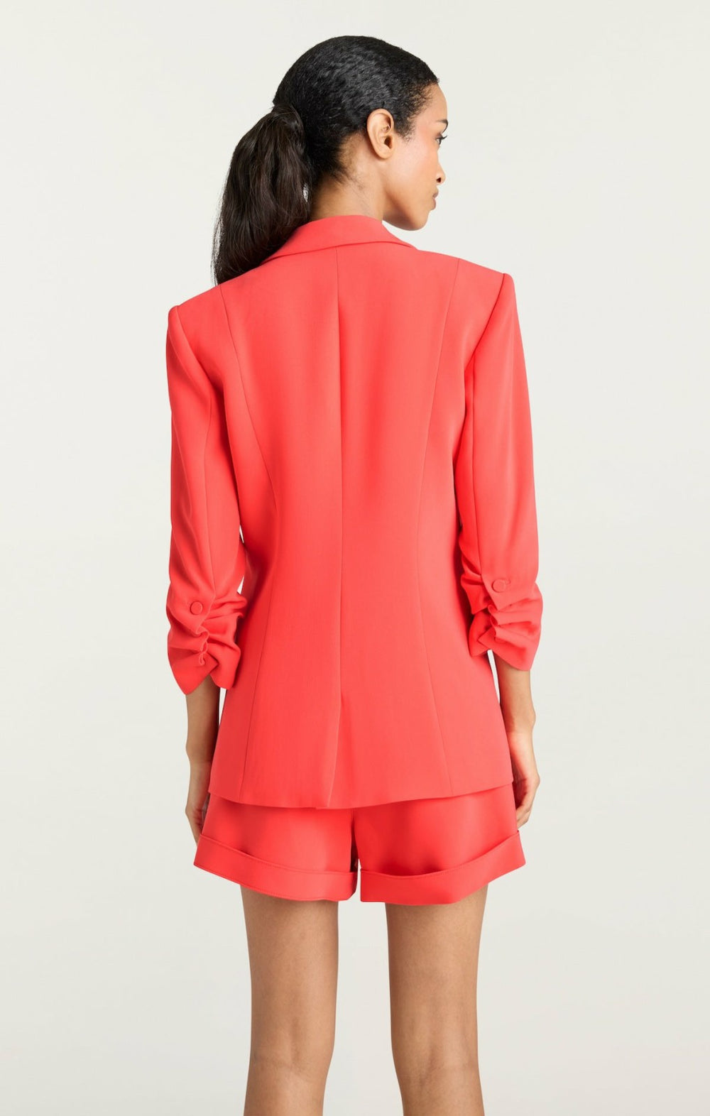 Women Crepe Khloe Blazer Cherry Lemon