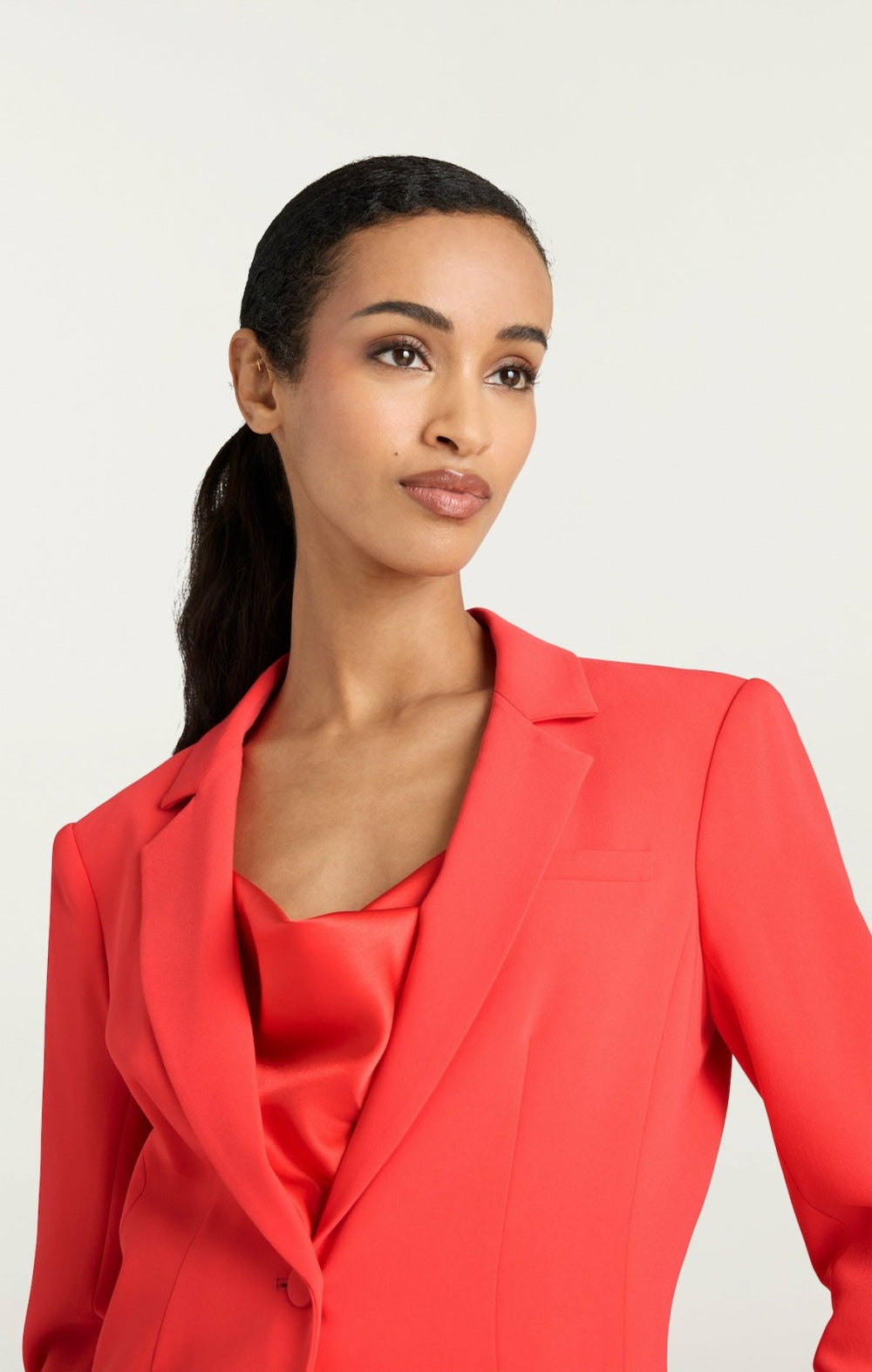 Women Crepe Khloe Blazer Cherry Lemon