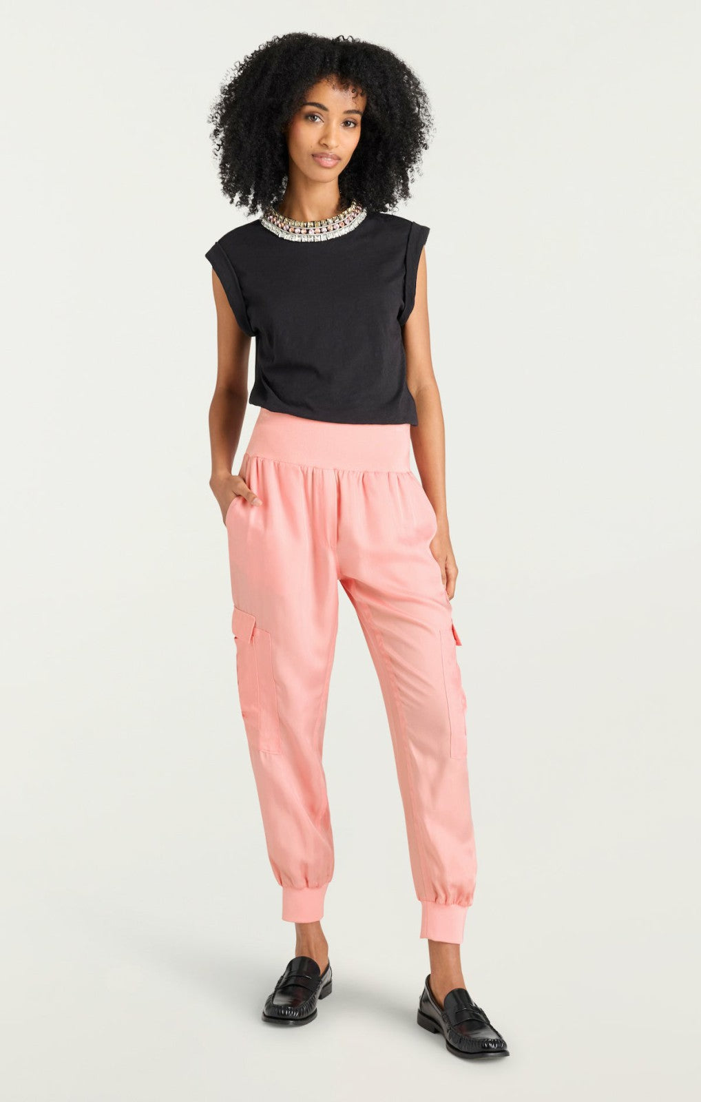 Women Giles Pant Pink Poppy