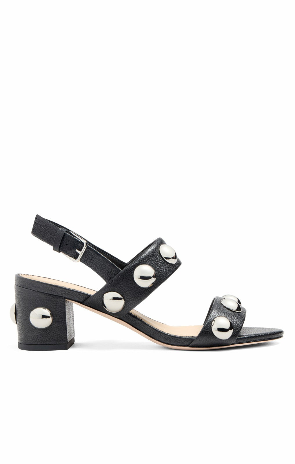 Women Gemma Studded Block Heel Sandal Black