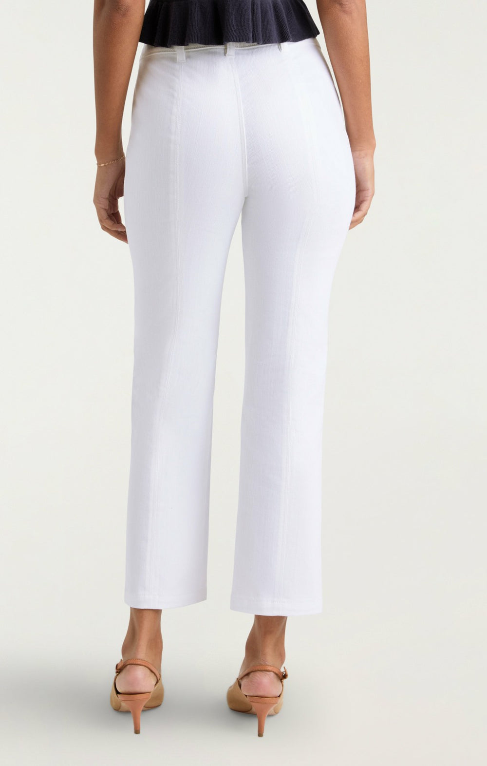 Women White Denim Dorothea Pant White