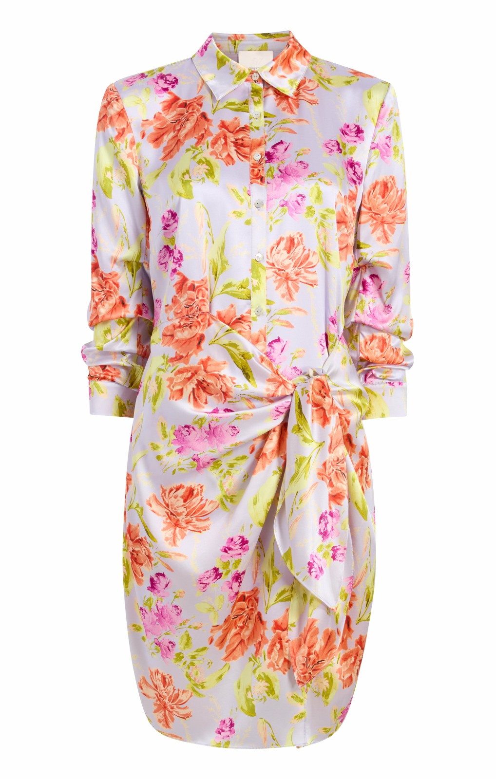 Women Midnight Tulips Mini Jacey Dress Pale Lavender Multi
