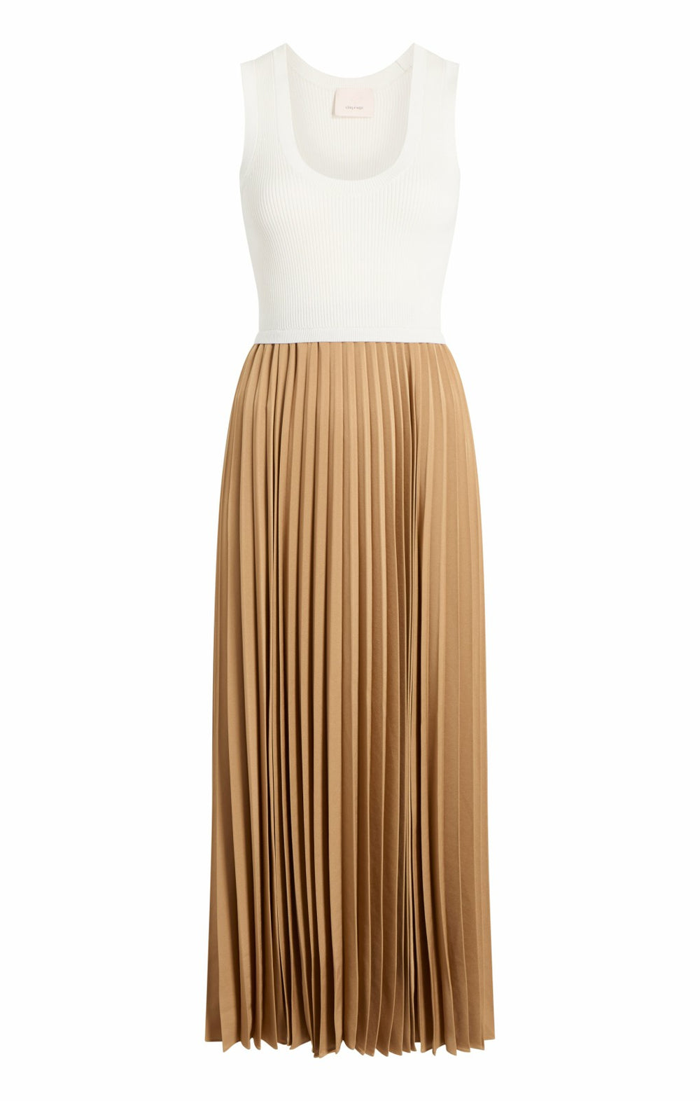 Women Parma Dress White/Brown Sugar