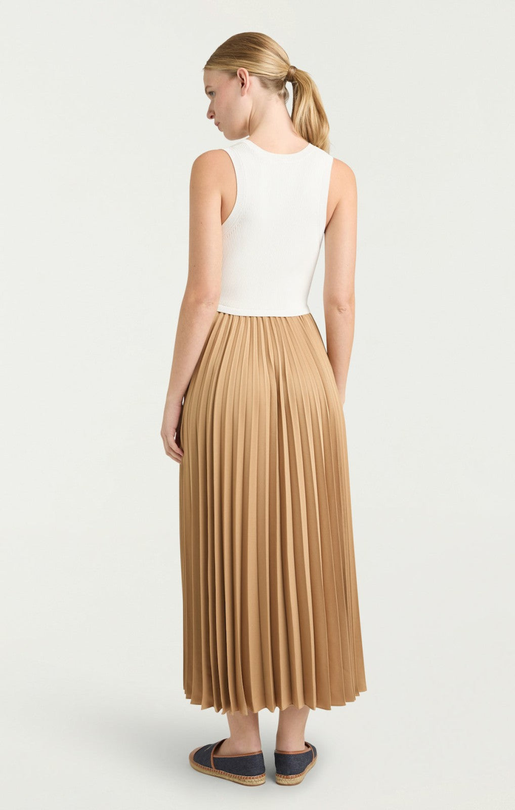 Women Parma Dress White/Brown Sugar