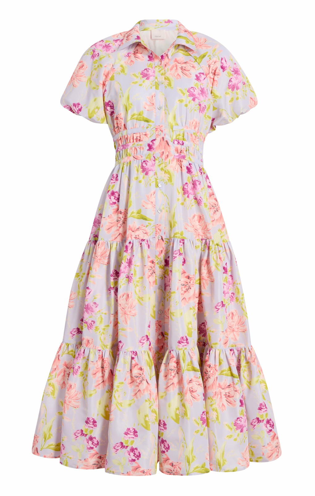 Women Midnight Tulips Maggio Dress Pale Lavender Multi
