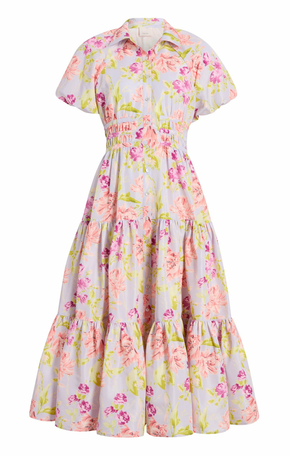 Women Midnight Tulips Maggio Dress Pale Lavender Multi