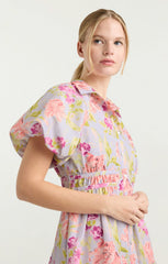 Women Midnight Tulips Maggio Dress Pale Lavender Multi