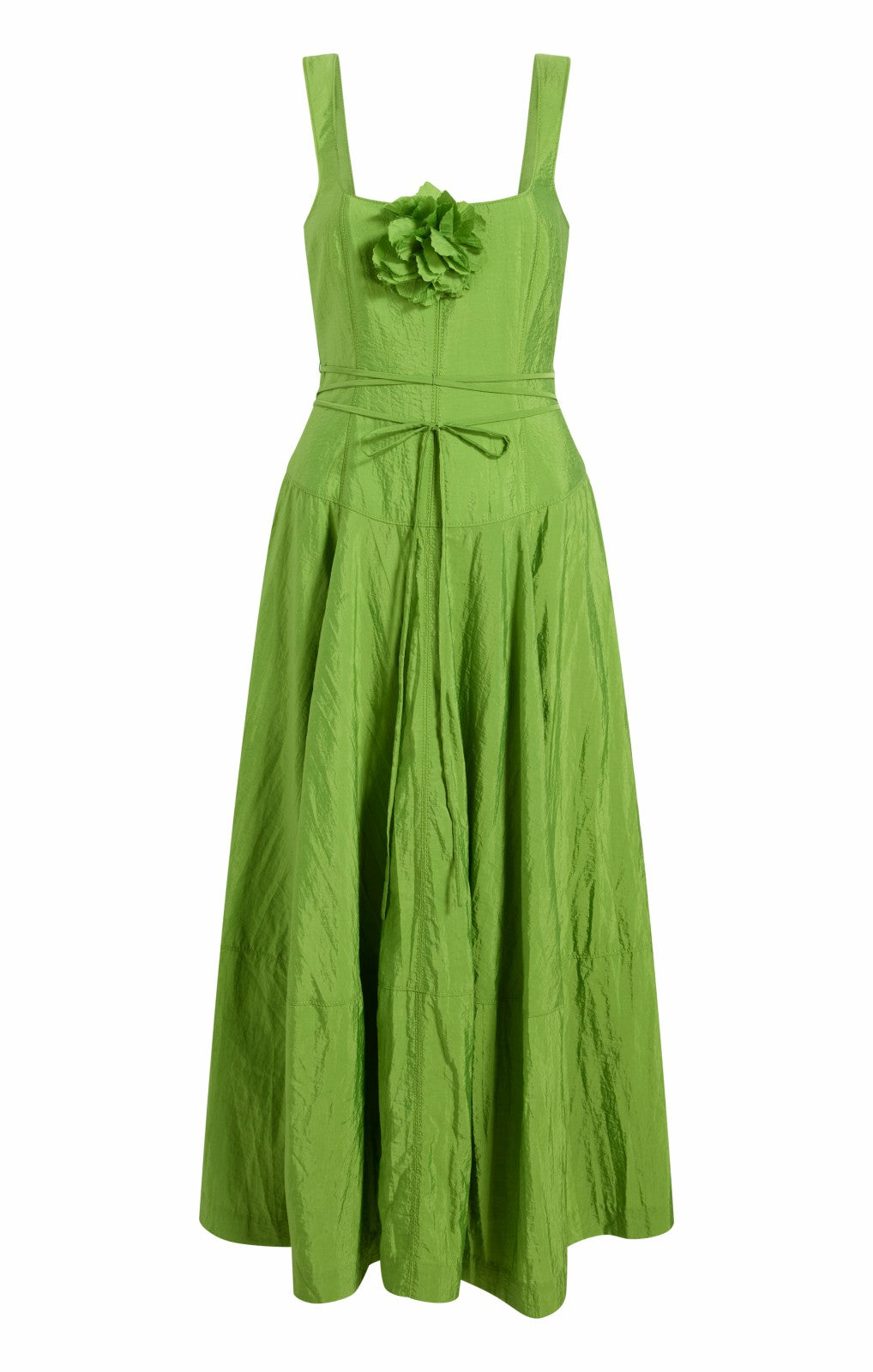 Women Flower Joisian Dress Salted Lime
