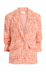 Women Lucie Boucle Khloe Blazer Pink Poppy Multi