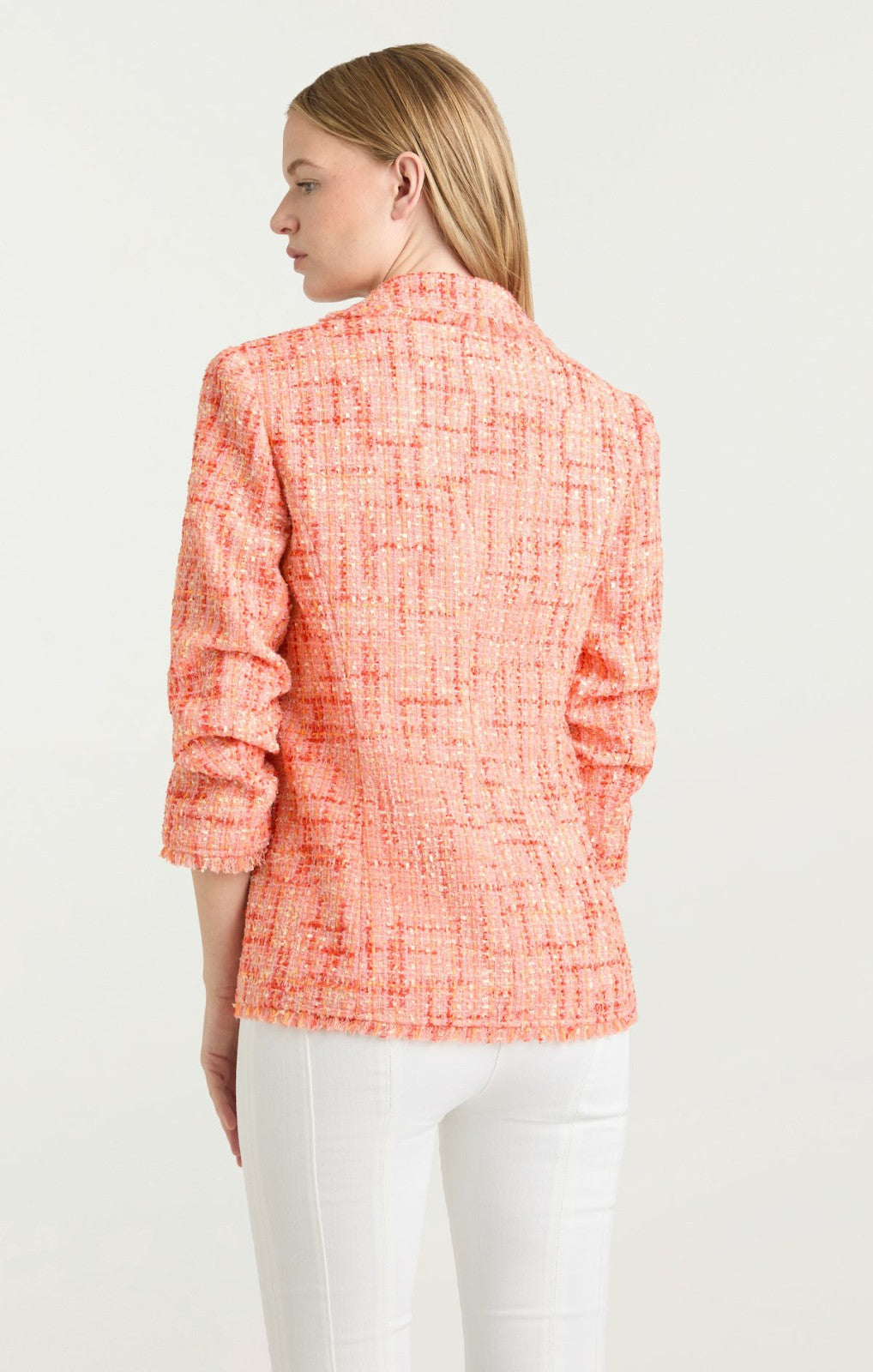 Women Lucie Boucle Khloe Blazer Pink Poppy Multi