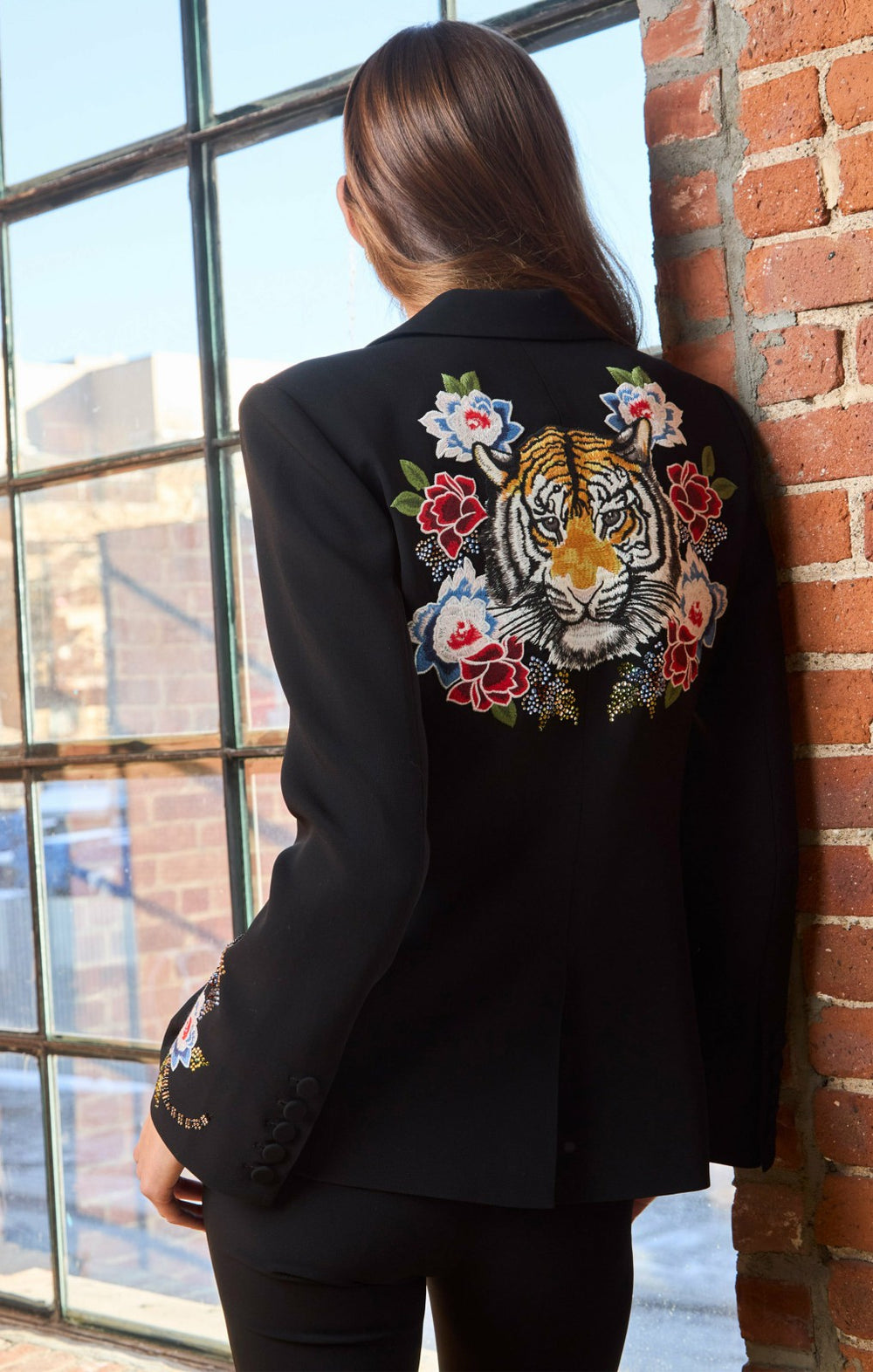 Women Le Beau Tigre Cheyenne Blazer Black/Multi
