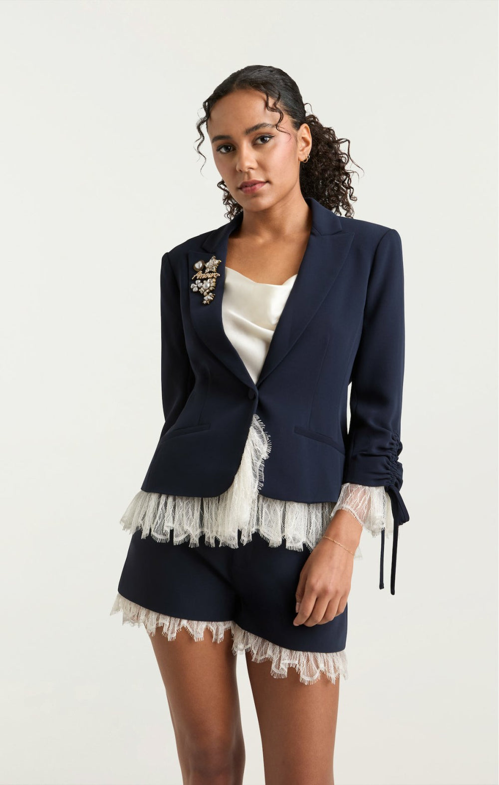 Women Le Petit Roxie Blazer Navy/Ivory
