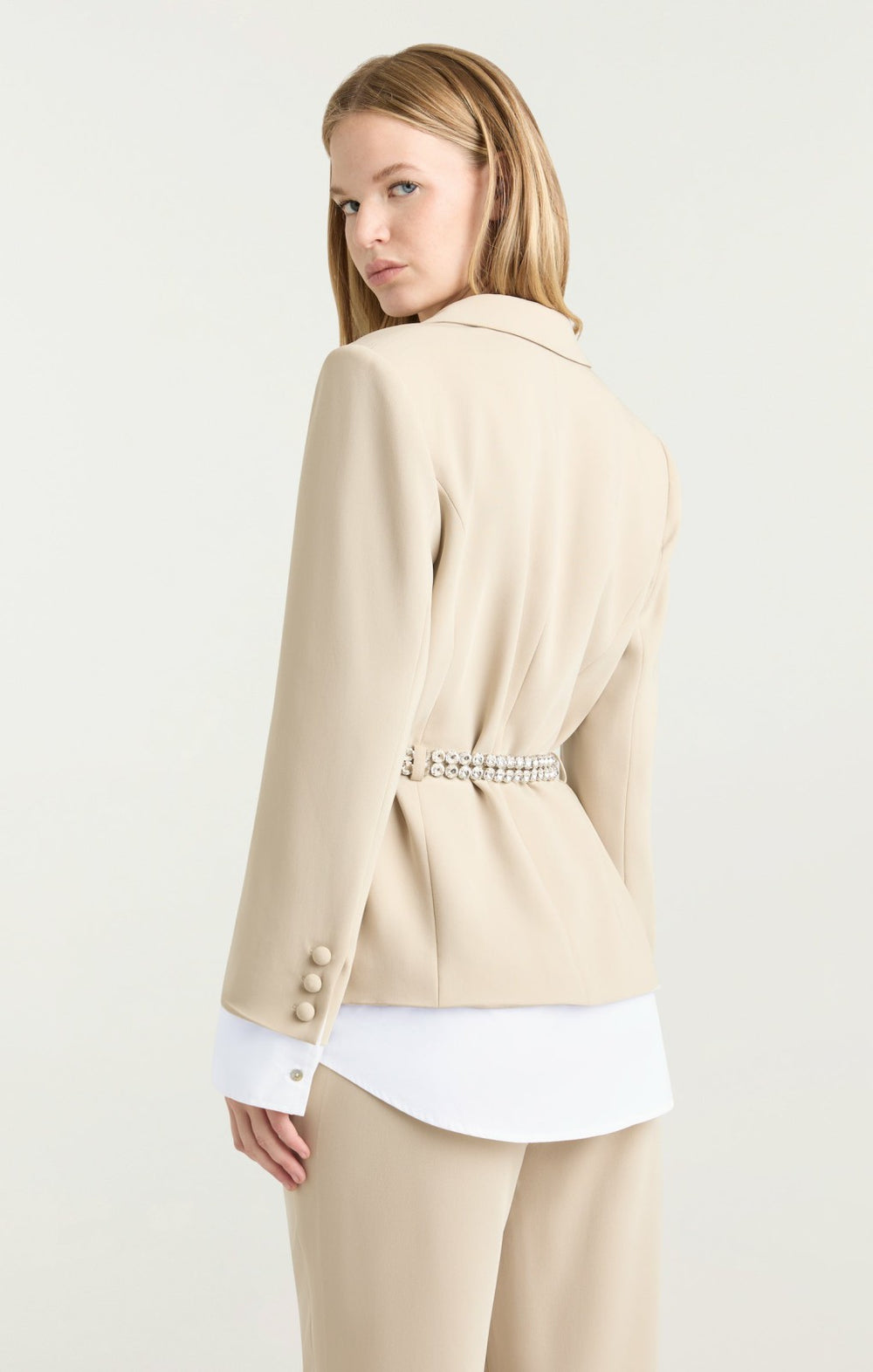 Women Vittoria Jacket Khaki/White