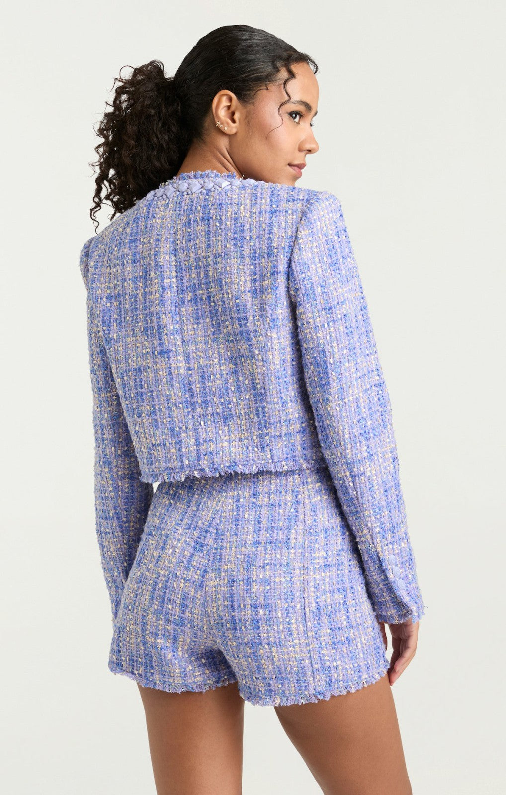 Women Lucie Boucle Audette Jacket Honey Lavender Multi