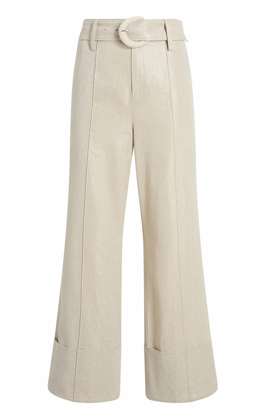 Women Lurex Linen Vassi Pant Plaster