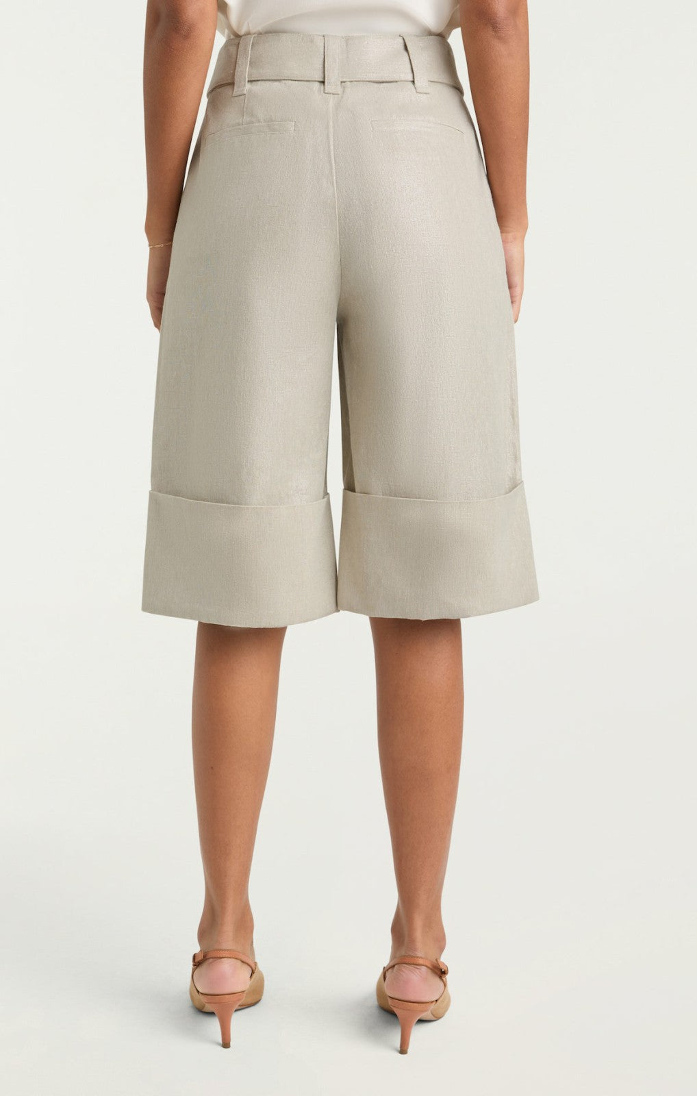Women Lurex Linen Vassi Short Plaster
