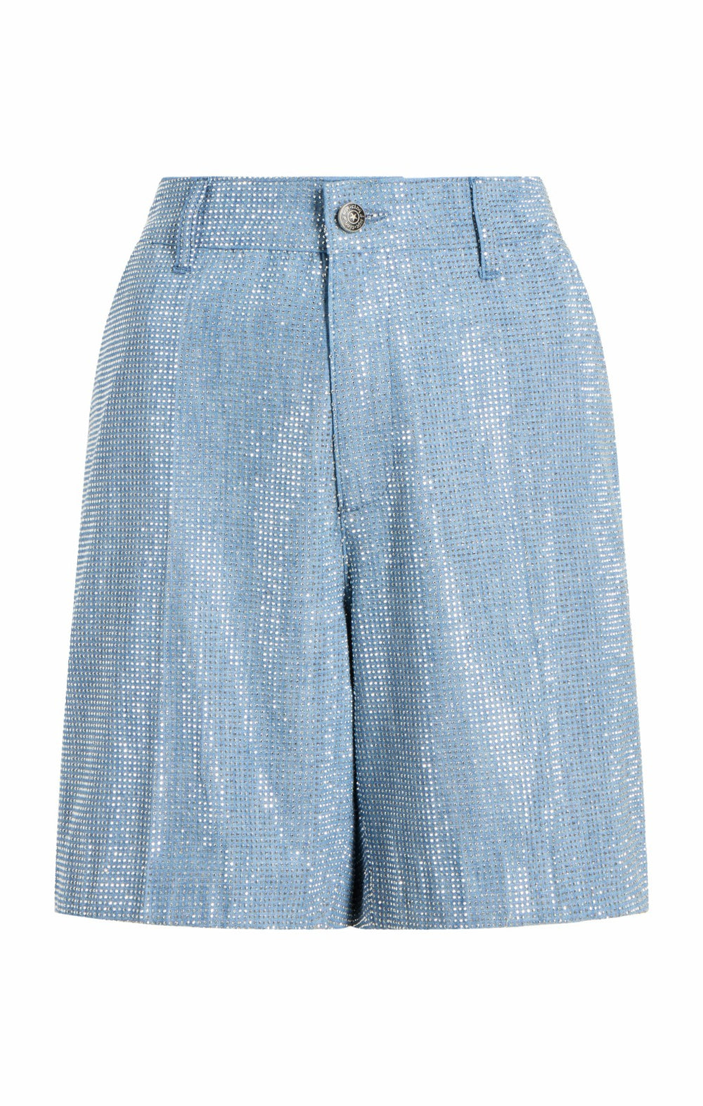 Women Chambray Heatset Patricia Short Medium Blue