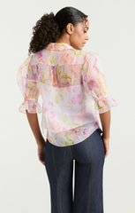 Women Midnight Tulips Fiona Top Pale Lavender Multi