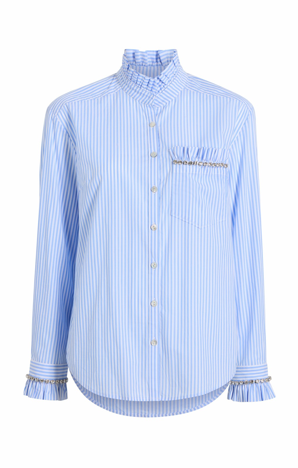 Women Gerda Top Blue Hydrangea/Ivory