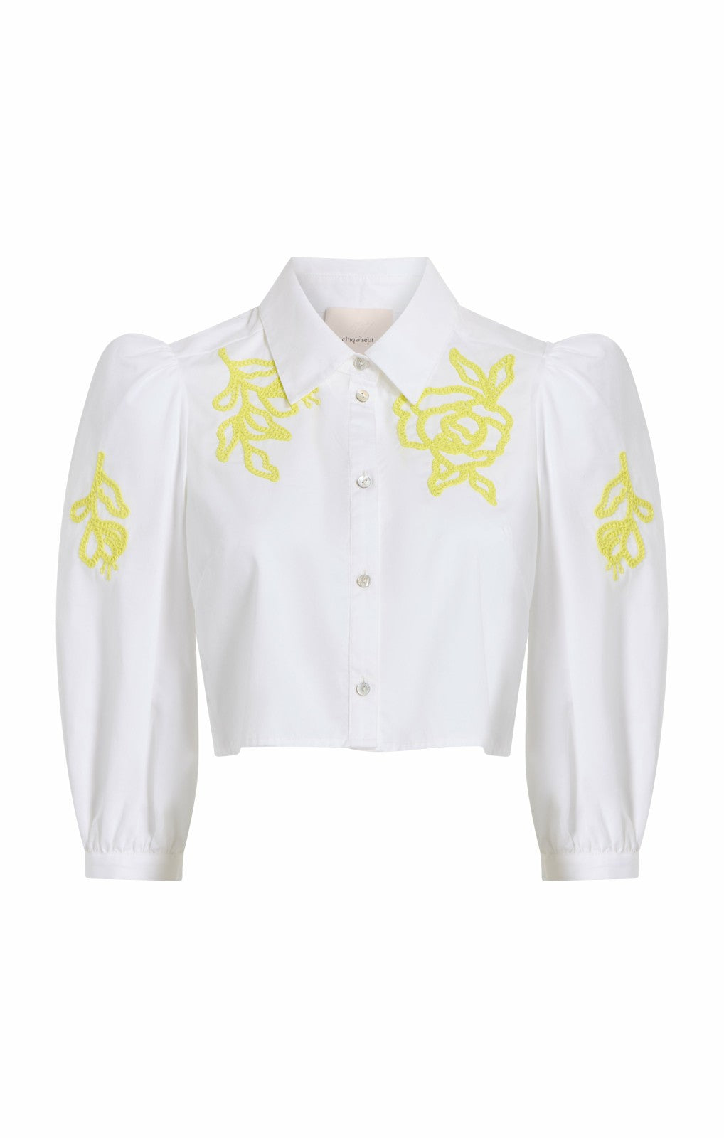 Women Trailing Peonies Tilda Top White/Golden Glow