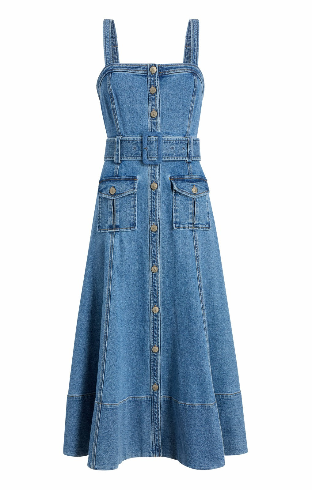Women Denim Vega Dress Blue Haze