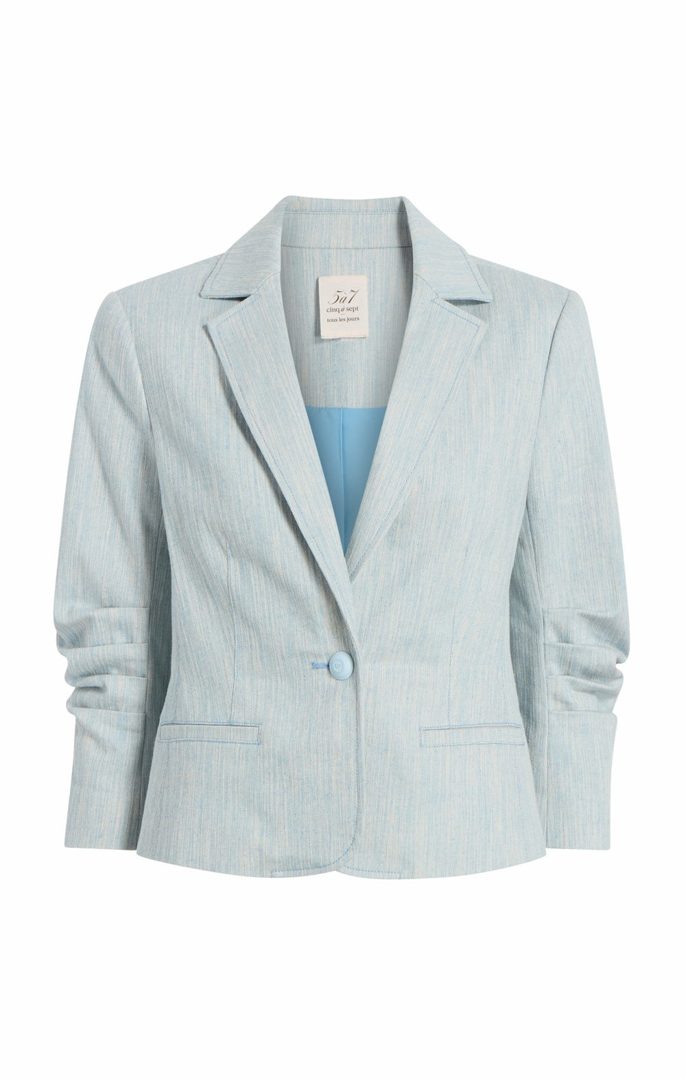 Women Two Tone Melange Le Petit Khloe Blazer Kettle Pond/White