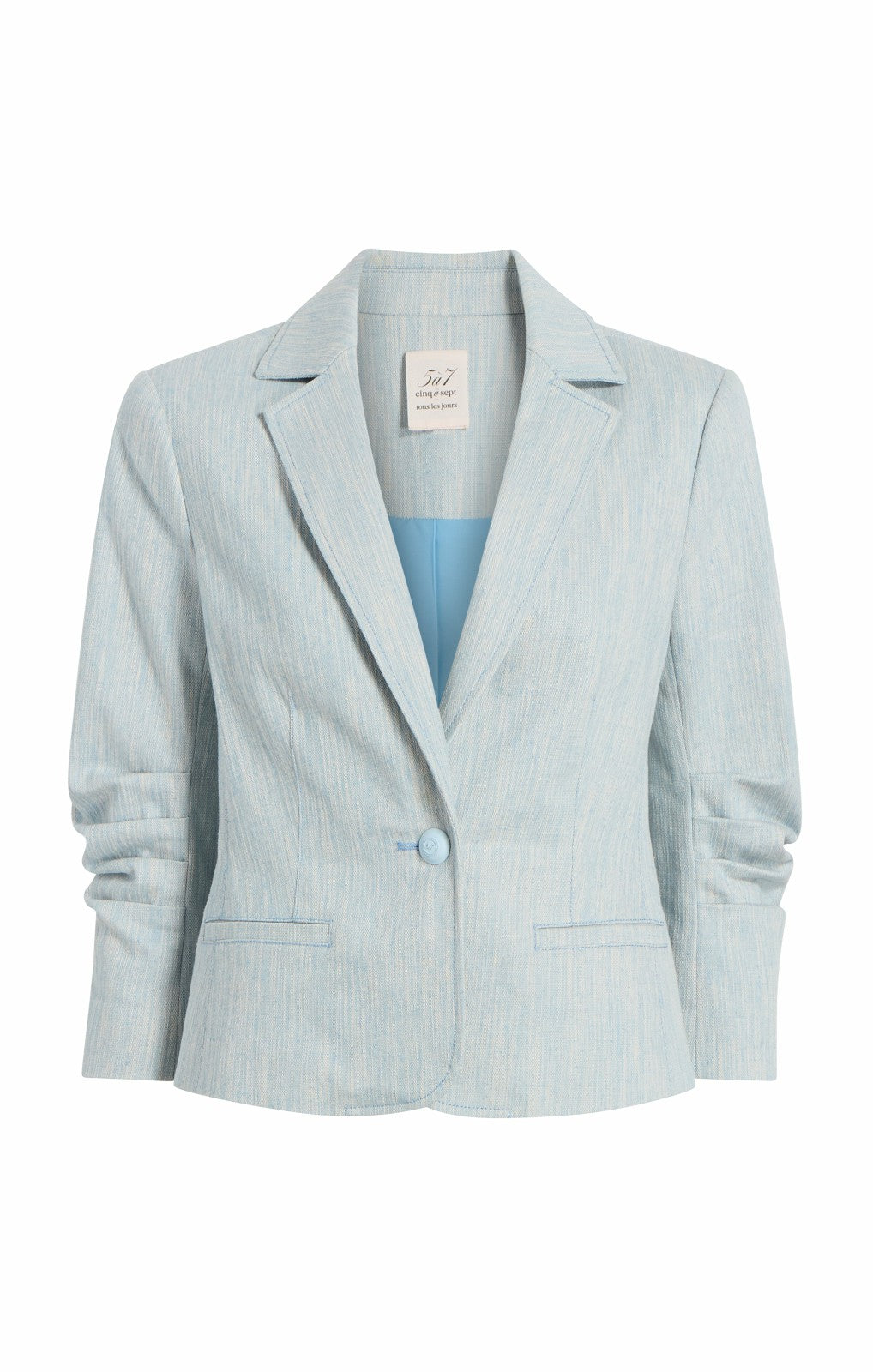 Women Two Tone Melange Le Petit Khloe Blazer Kettle Pond/White