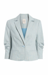 Women Two Tone Melange Le Petit Khloe Blazer Kettle Pond/White