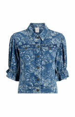 Women Sketchbook Floral Sylvain Jacket Indigo/White