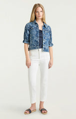 Women Sketchbook Floral Sylvain Jacket Indigo/White