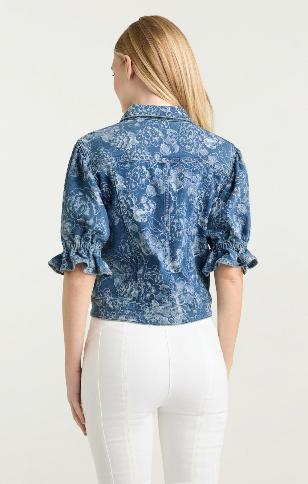 Women Sketchbook Floral Sylvain Jacket Indigo/White