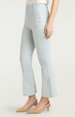 Women Two Tone Melange Linda Pant Kettle Pond/White