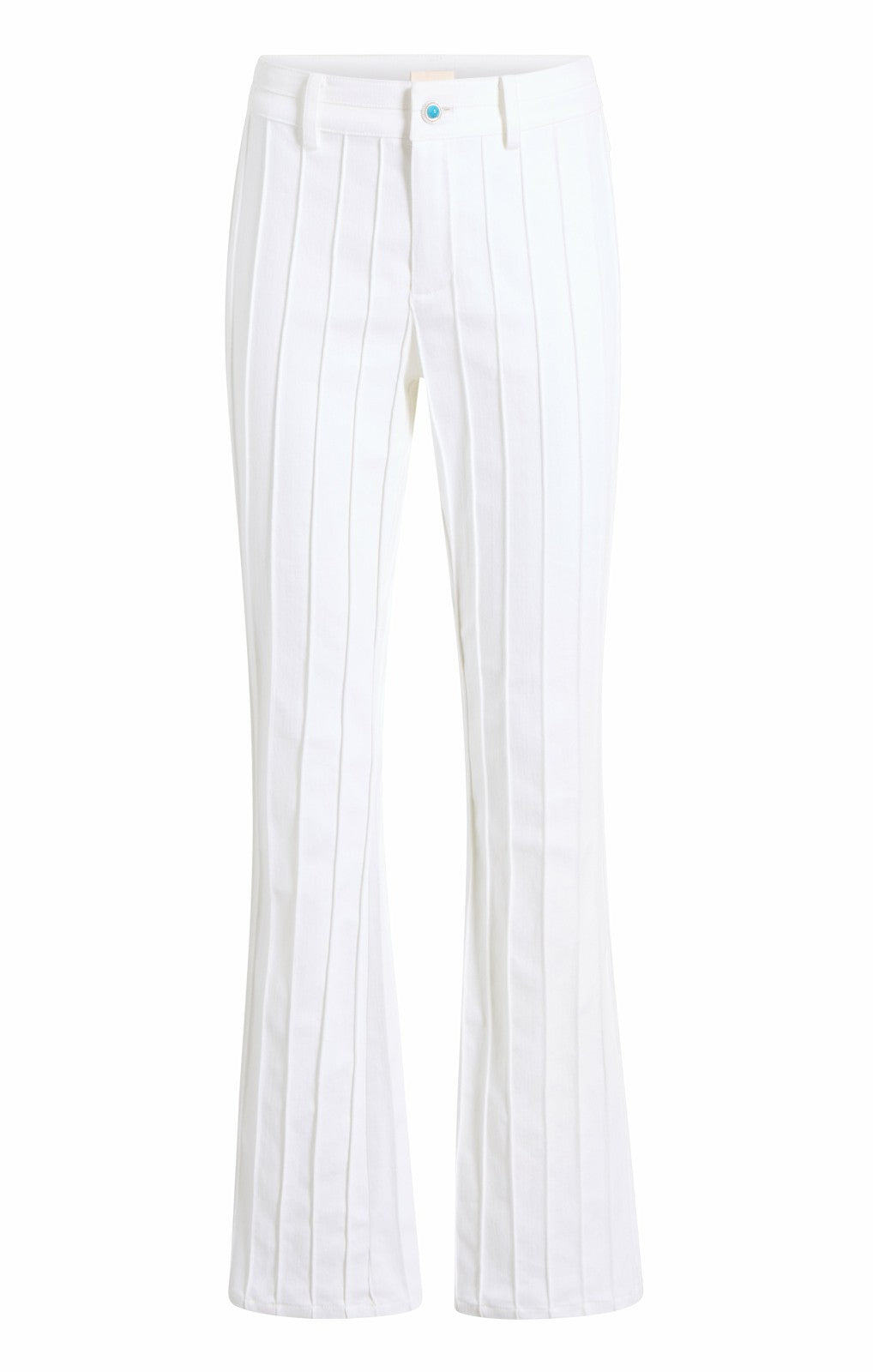 Women Turquoise Embellished Alina Pant White