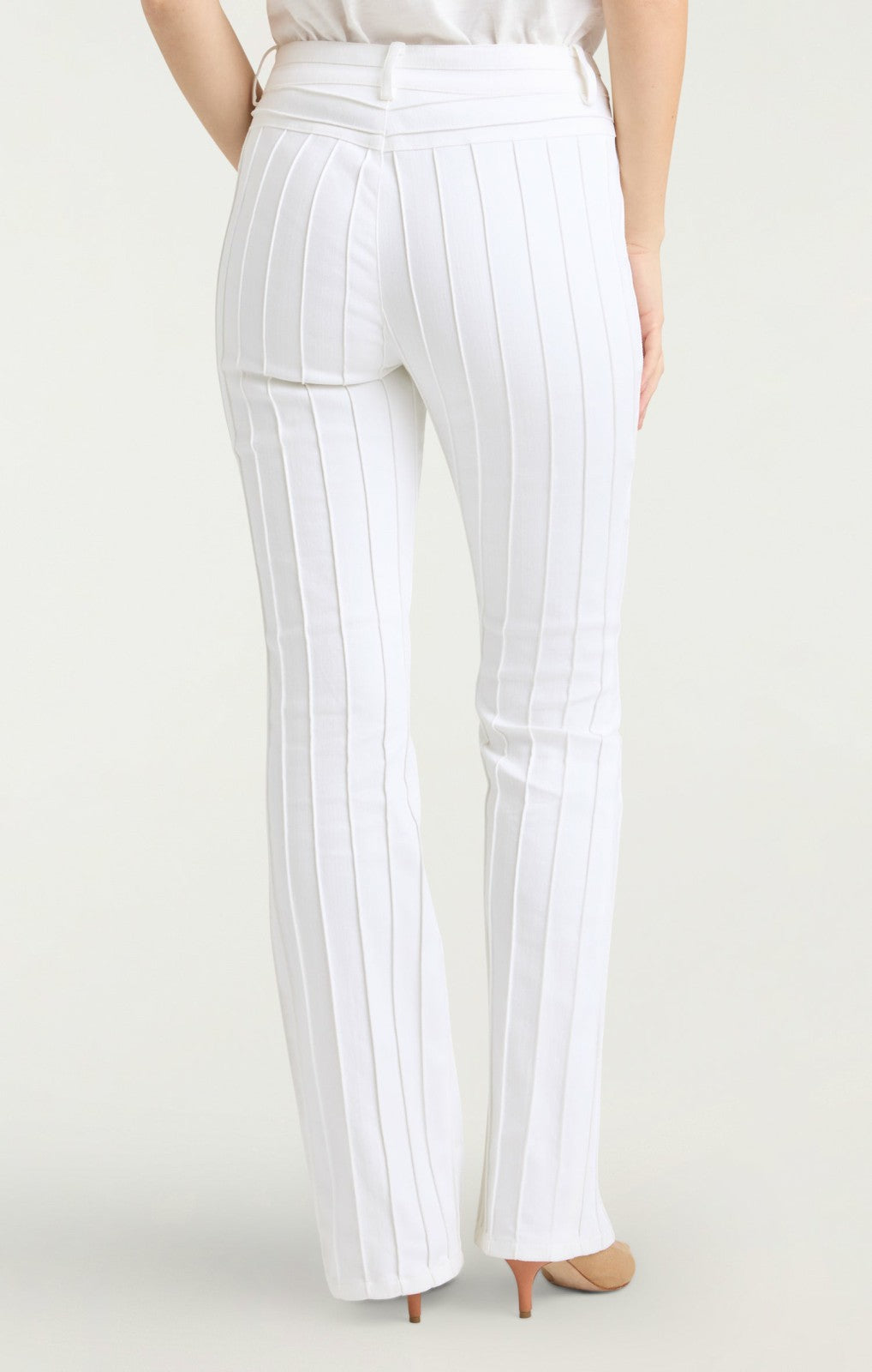 Women Turquoise Embellished Alina Pant White