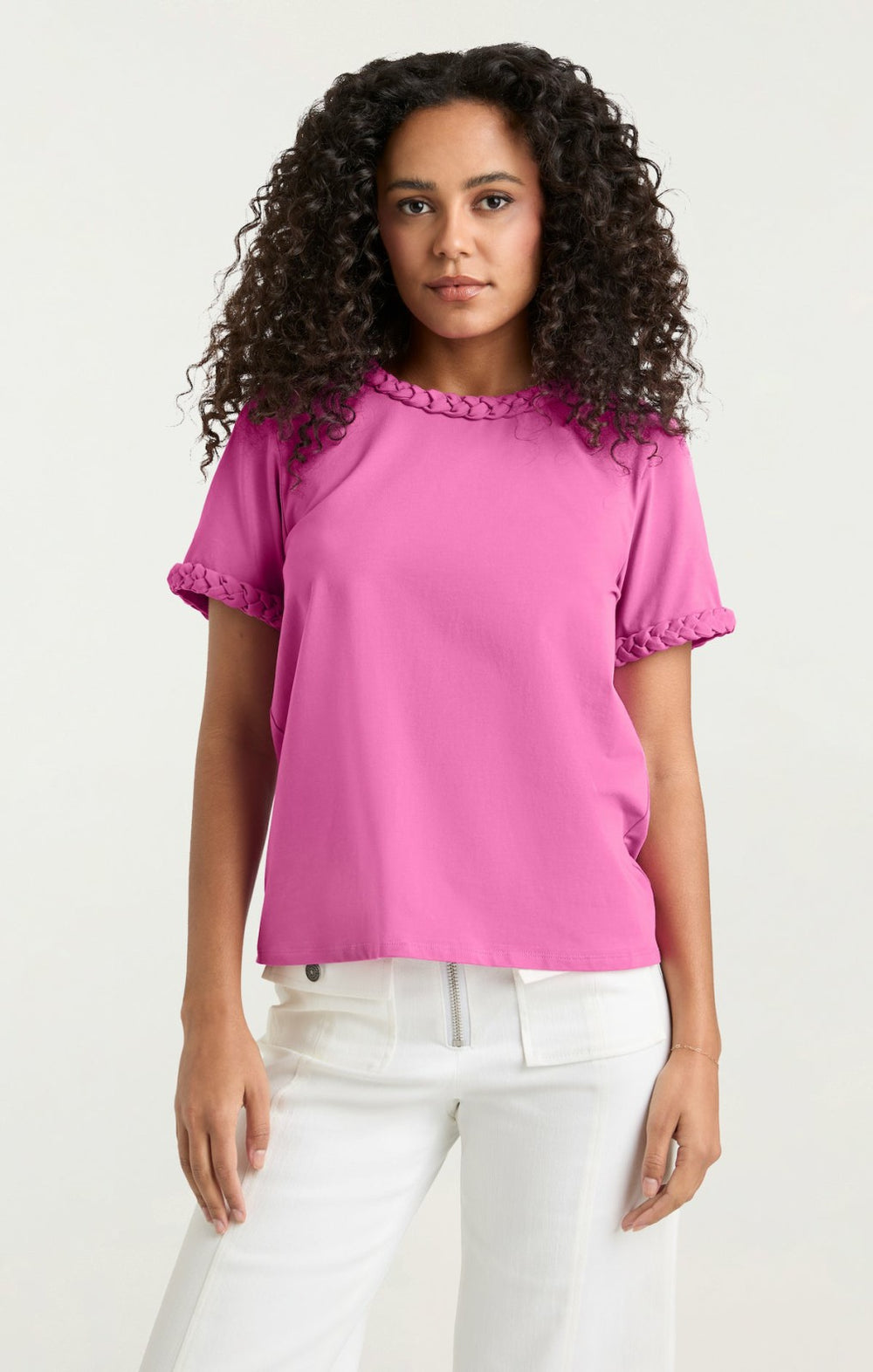 Women Braided Tee Calla Lily