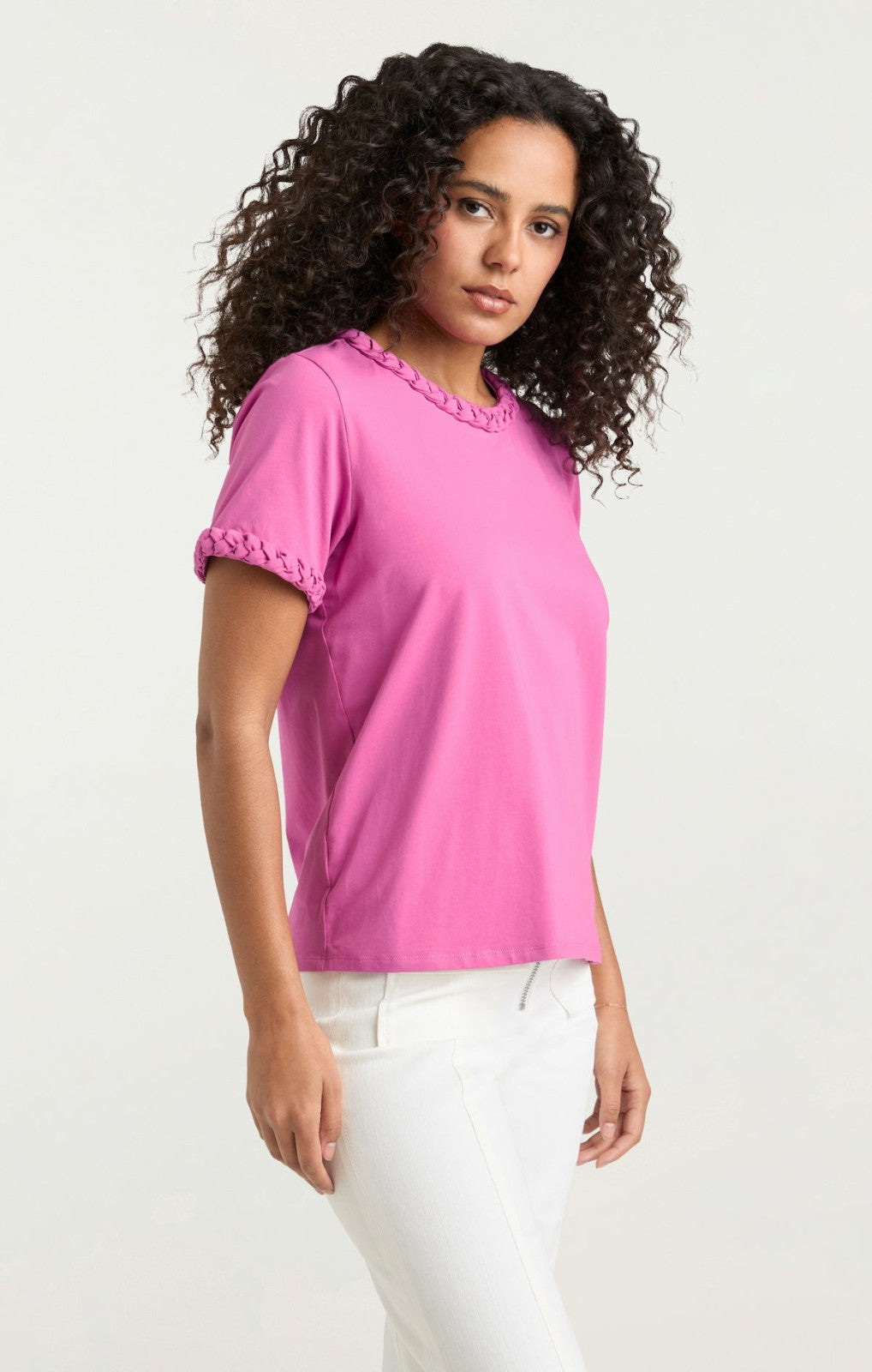 Women Braided Tee Calla Lily