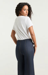 Women Bonjour Y'all Smiley Tee White/Black