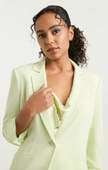 Women Crepe Khloe Blazer Lime Cream