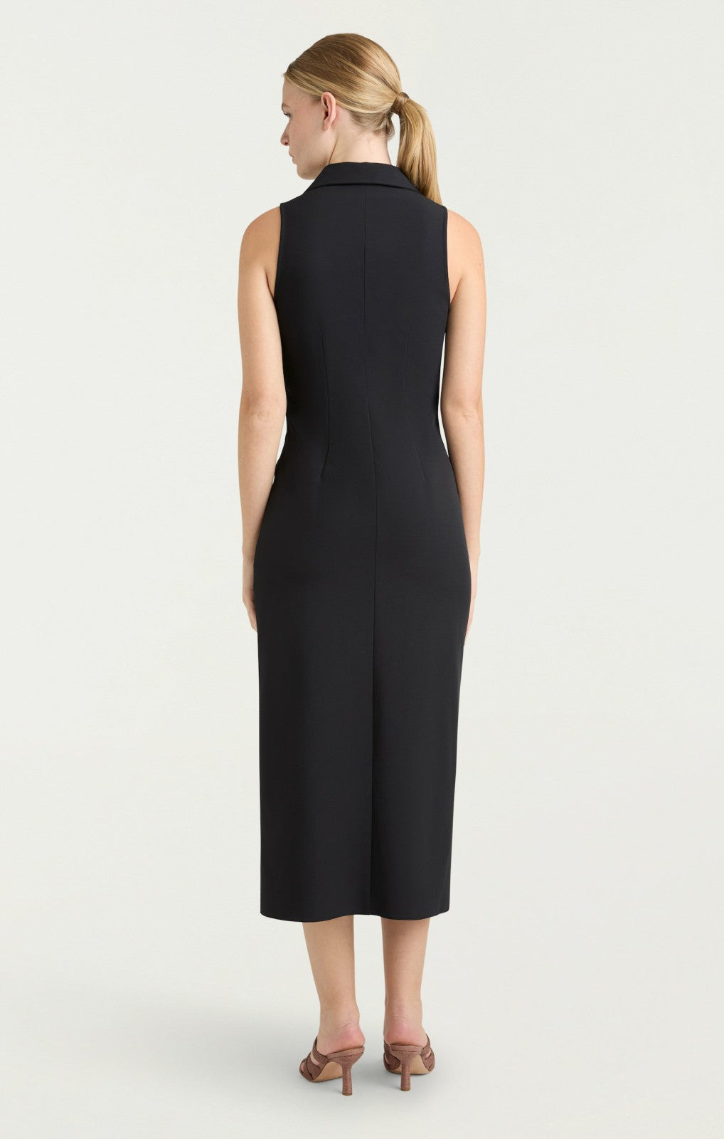 Women Sleeveless Midi Mckenna Dress Black