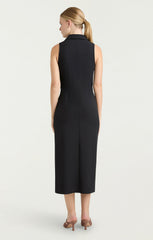 Women Sleeveless Midi Mckenna Dress Black