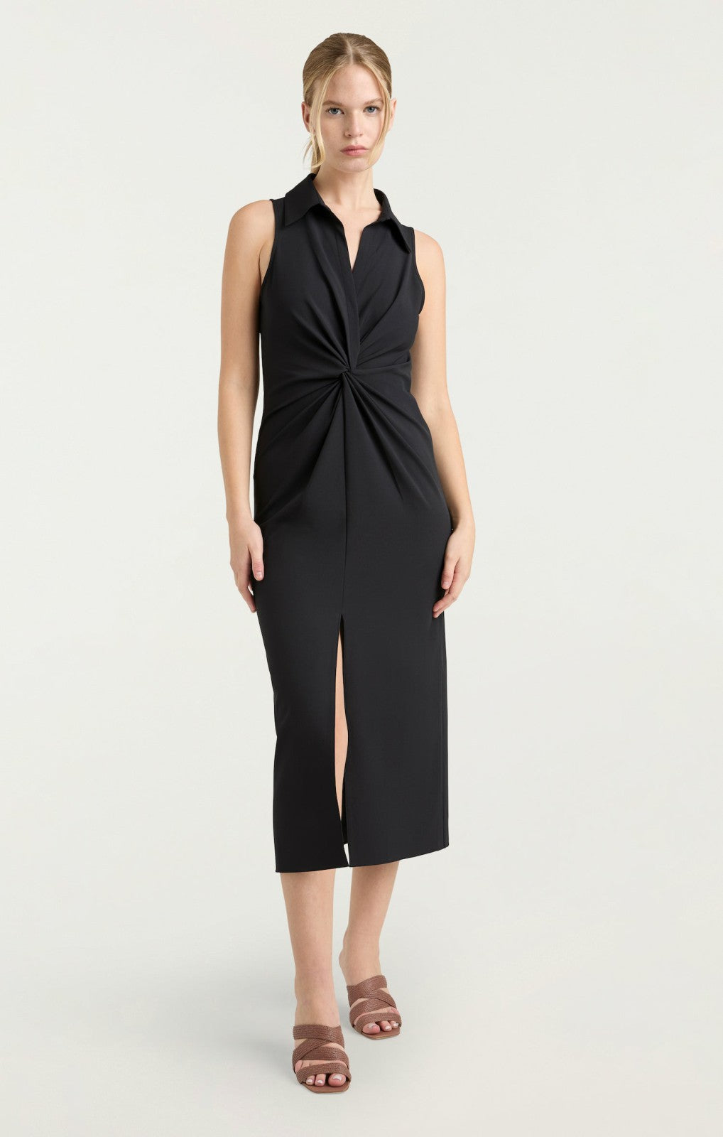 Women Sleeveless Midi Mckenna Dress Black