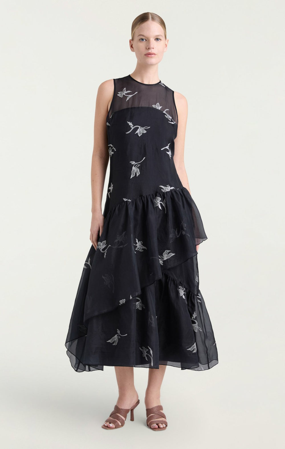 Women Roberta Dress Navy/Ivory