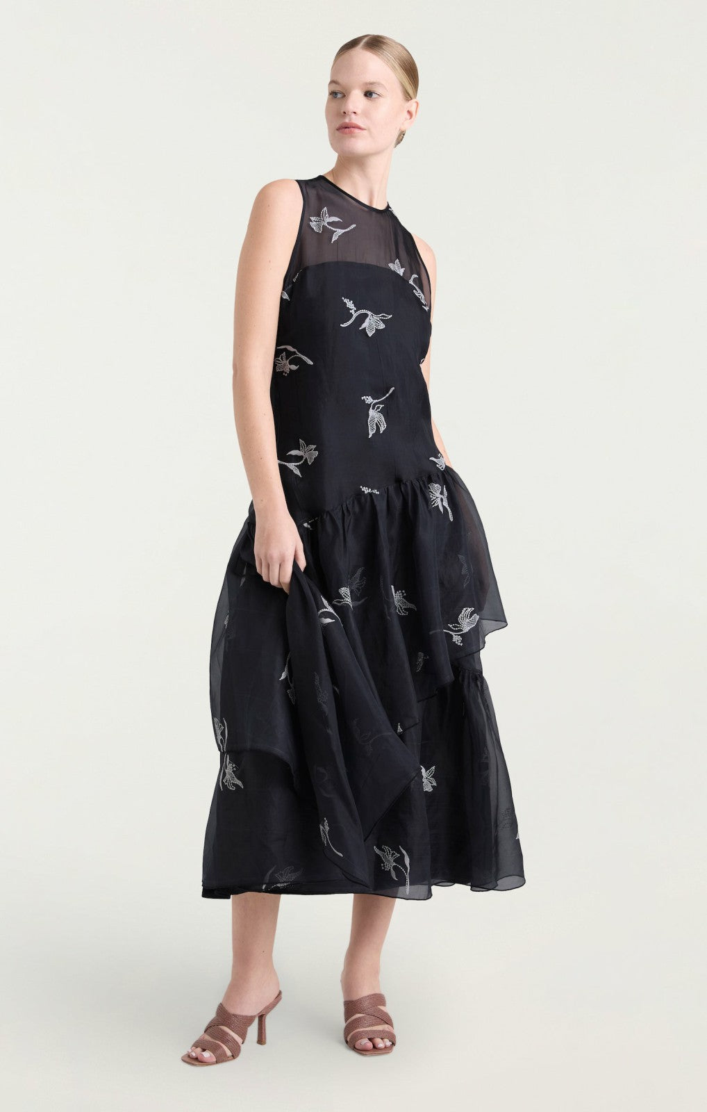 Women Roberta Dress Navy/Ivory