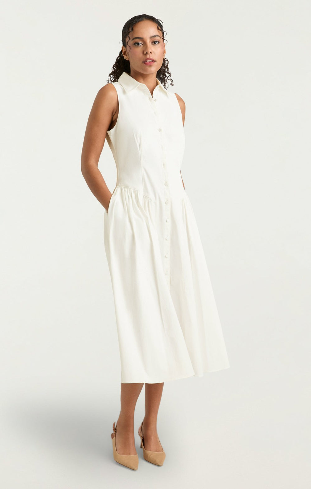 Women Losey Dress White