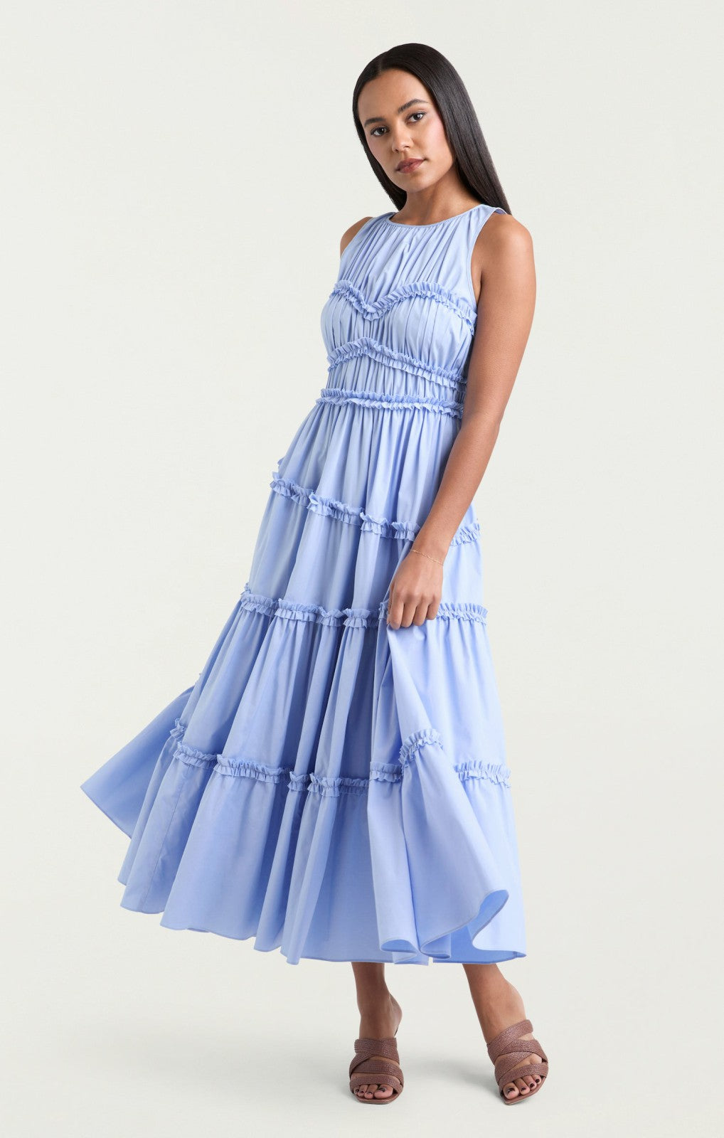 Women Sirrina Dress Blue Hydrangea