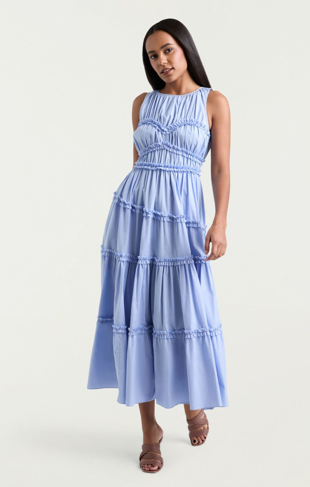 Women Sirrina Dress Blue Hydrangea