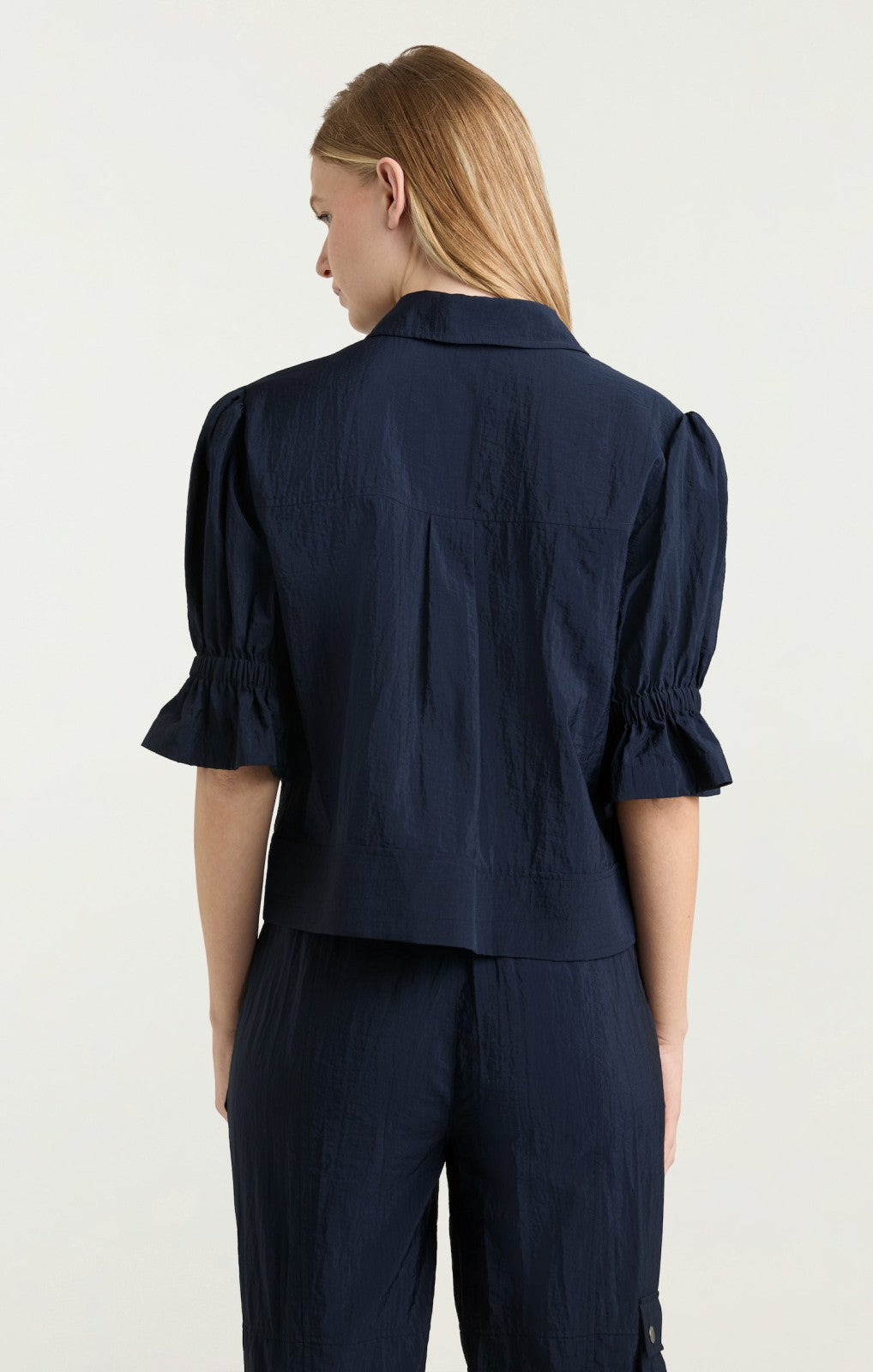Women Holly Parachute Jacket Navy